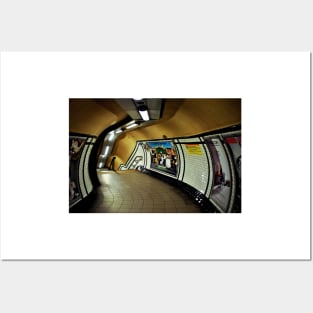 Empty London Underground Station England Posters and Art